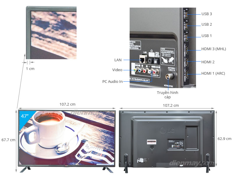Smart Tivi LED LG 47LB631T 47 inch
