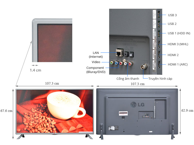 Smart Tivi LED LG 47LB582T 47 inch