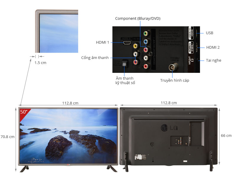 Tivi LED LG 50LB561T 50 inch