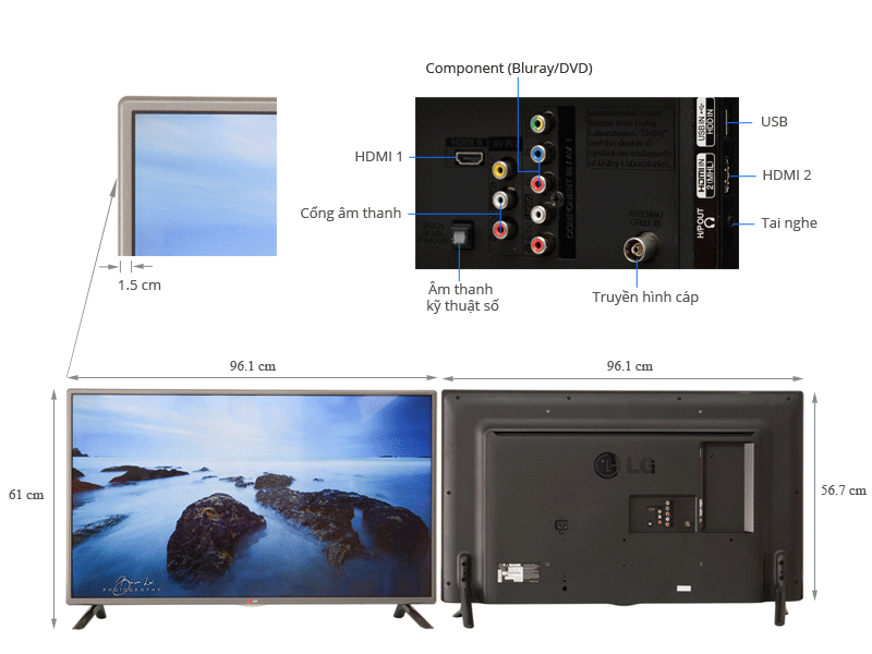 Tivi LG 42 inch 42LB561T