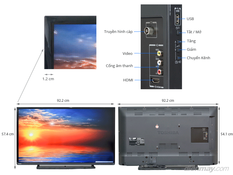 Tivi LED Toshiba 40L2450 40 inch