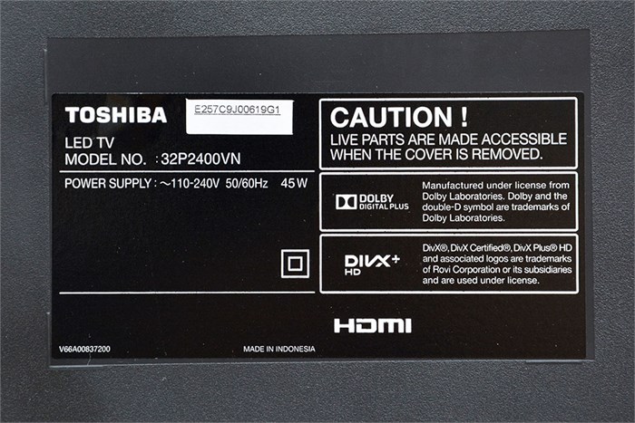 Tivi LED Toshiba 32P2400 32 inch Màu Đen