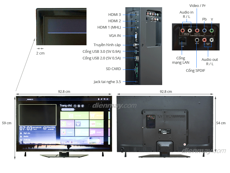 Smart Tivi LED TCL L40S4690 40 inch