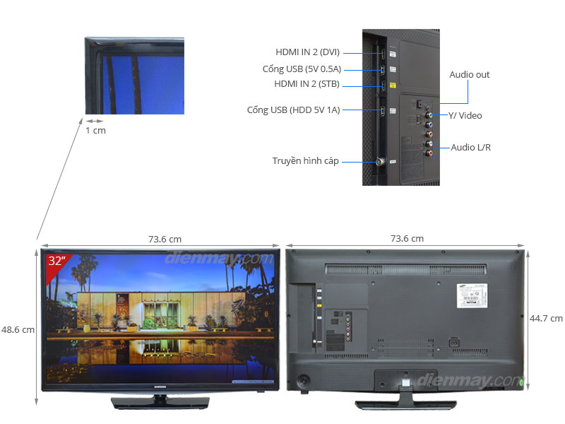 Tivi LED Samsung UA32H4100AK 32 inch