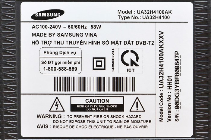 Tivi LED Samsung UA32H4100AK 32 inch Màu Đen