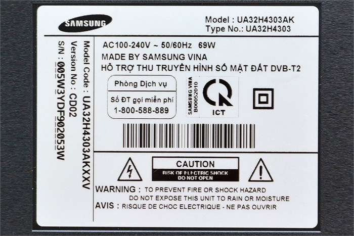 Internet Tivi Samsung 32 inch UA32H4303 Màu Đen