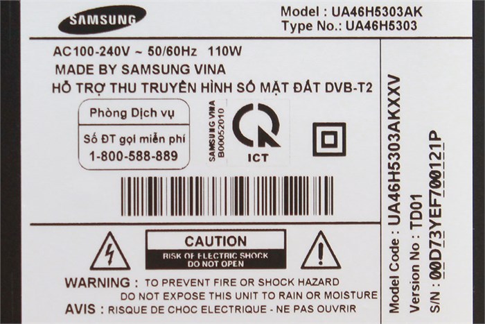 Internet Tivi LED Samsung UA46H5303 46 inch