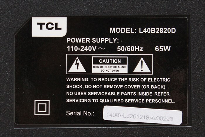 Tivi TCL 40 inch L40B2820D