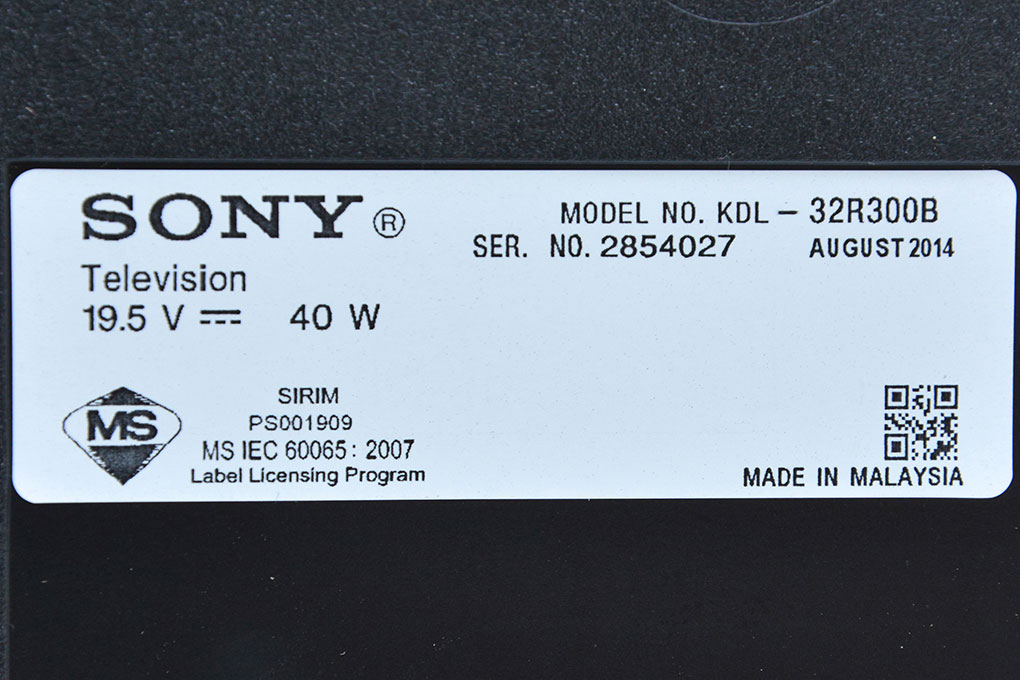 Tivi Sony 32 inch KDL-32R300B Màu Đen