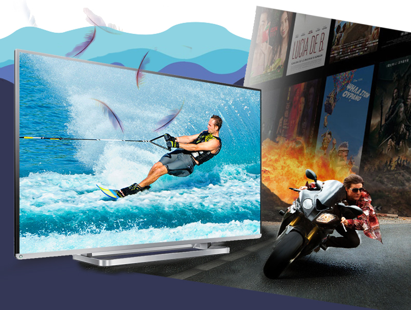Smart Tivi Toshiba 55 inch 55L5450 -  Chơi game, xem phim, xem bóng đá không sợ nhoè hình nhờ tần số quét 200 Hz