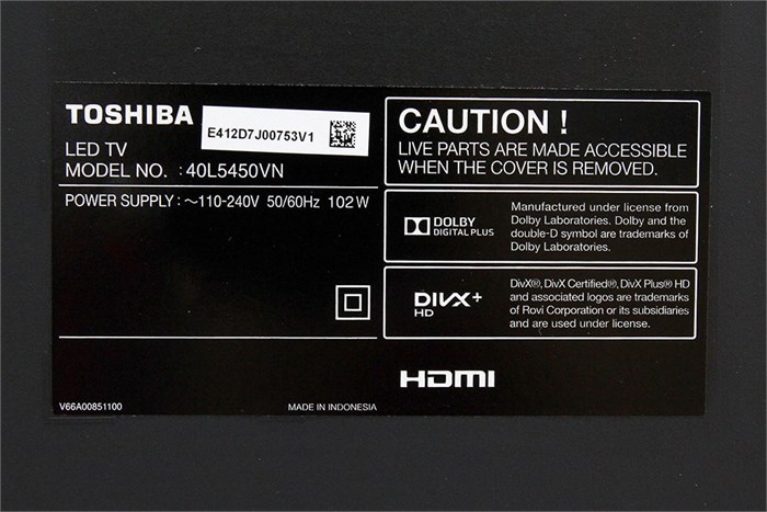 Smart Tivi LED Toshiba 40L5450 40 inch Màu Bạc