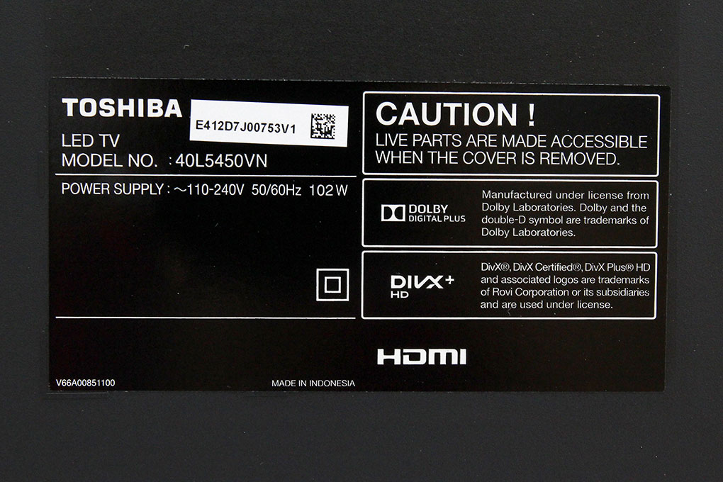 Smart Tivi LED Toshiba 40L5450 40 inch Màu Bạc