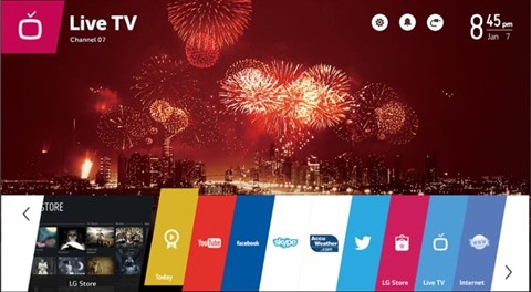 Giao diện thẻ của WebOS dễ sử dụng