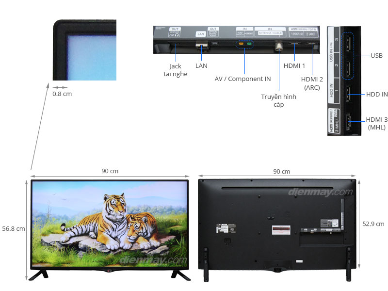 Smart Tivi LED LG 40UB800T 40 inch