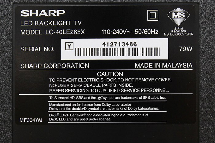 Tivi LED Sharp LC-40LE265X 40 inch