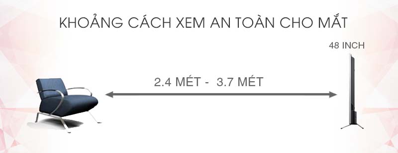 Tivi LED Samsung UA48J5100 48 inch - Khoảng cách an toàn cho mắt Tivi LED Samsung UA48J5100 48 inch - Khoảng cách an toàn cho mắt