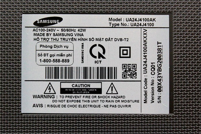 Tivi Samsung 24 inch UA24J4100 Màu Đen