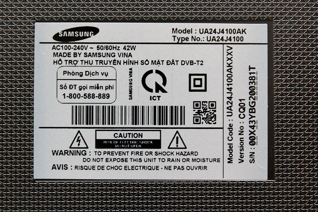 Tivi Samsung 24 inch UA24J4100 Màu Đen