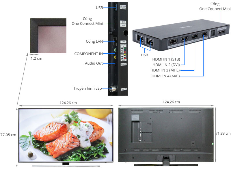 Smart Tivi LED Samsung UA55JU7000 55 inch