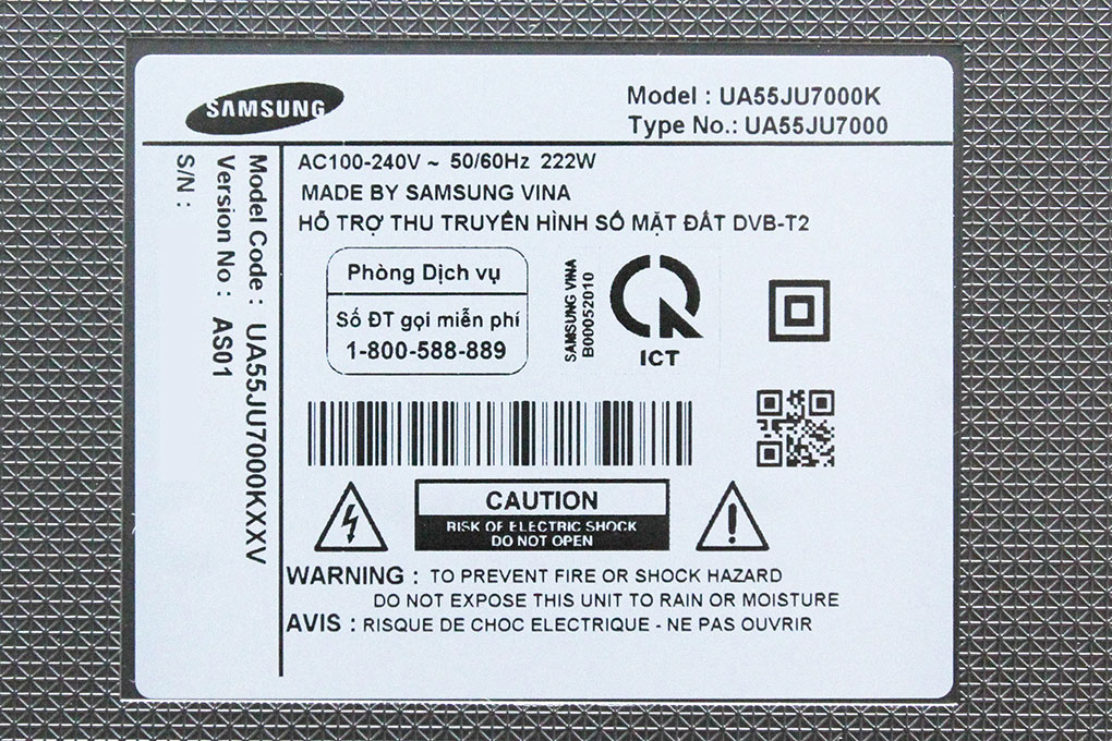 Smart Tivi LED Samsung UA55JU7000 55 inch Màu Đen