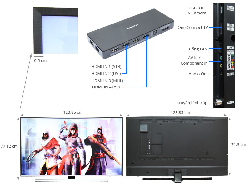 Smart Tivi Curved Samsung UA55JU7500 55 inch