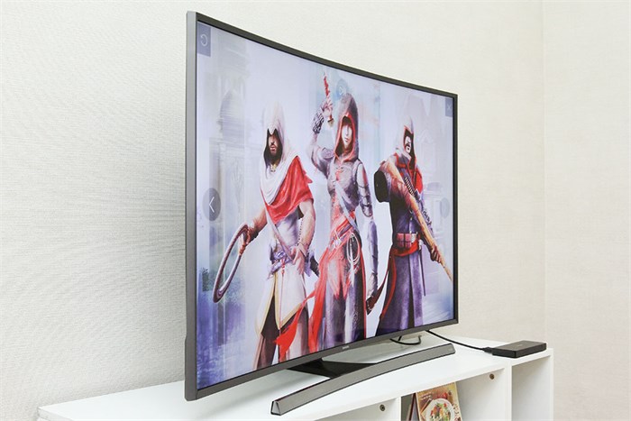 Smart Tivi Curved Samsung UA55JU7500 55 inch Màu Đen