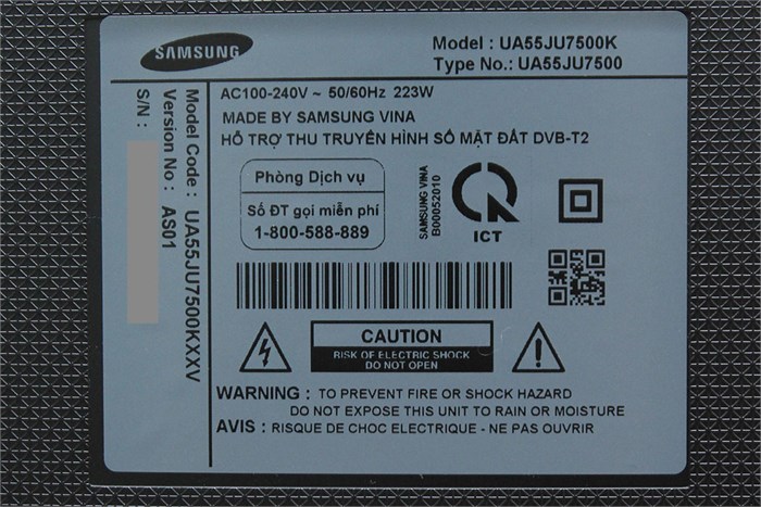 Smart Tivi Curved Samsung UA55JU7500 55 inch Màu Đen
