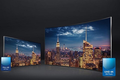 Samsung UA55JS9000 trang bị độ phân giải 4K
