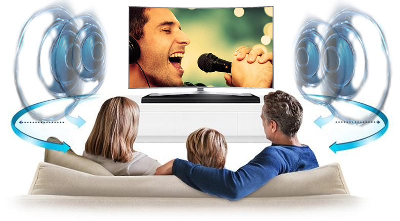 Smart Tivi Curved Samsung UA65JS9500 65 inch - Âm thanh vòm mạnh mẽ, trung thực với công nghệ Dolby Digital Plus