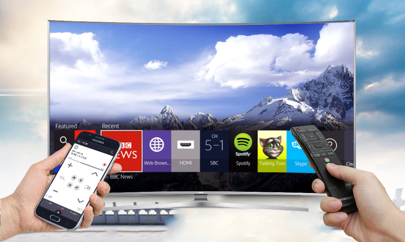 Smart Tivi Curved Samsung UA65JS9500 65 inch - Cài đặt Smart View vào điện thoại, máy tính bảng để điều khiển tivi tiện lợi