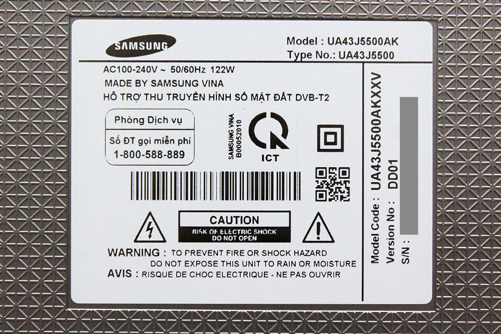 Smart Tivi Samsung 43 inch UA43J5500 Màu Đen
