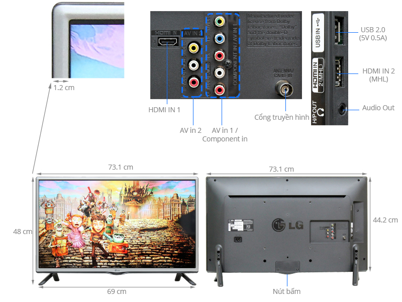 Tivi LG 32 inch 32LF550D