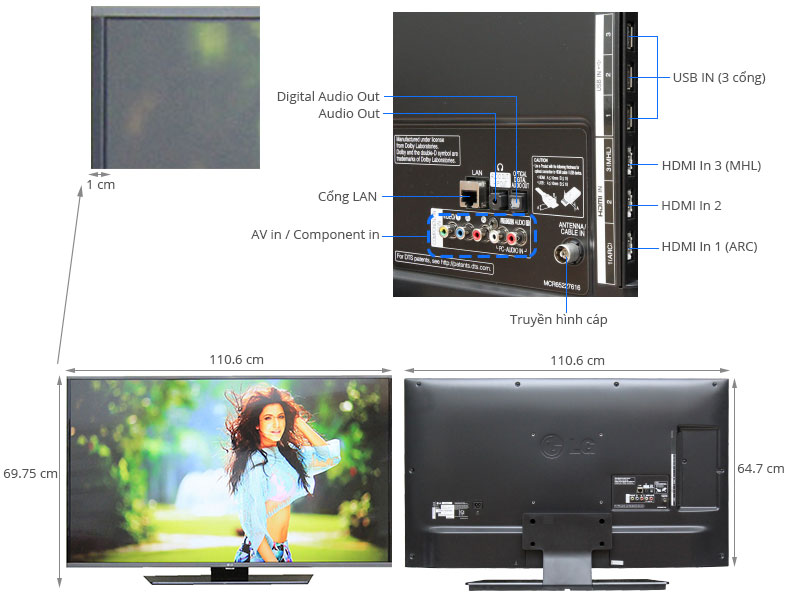 Smart Tivi LG 55 inch 55LF630T