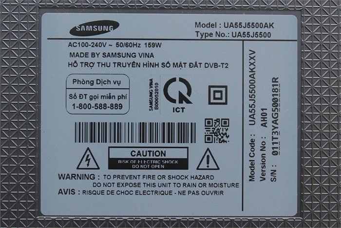 Smart Tivi Samsung 55 inch UA55J5500 Màu Đen