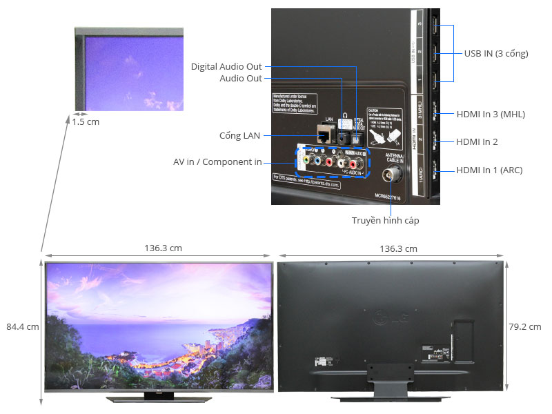 Smart Tivi LED LG 60LF630T 60 inch