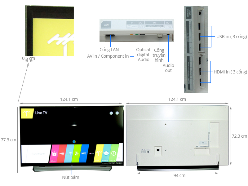 Smart Tivi Cong LG 55 inch 55UG870T