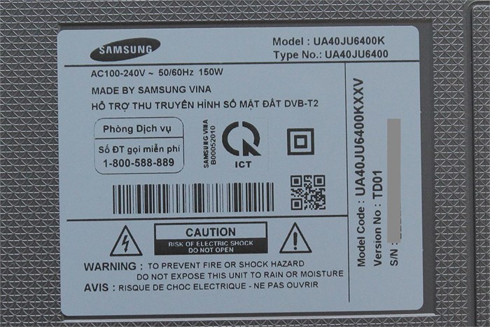 Smart Tivi Samsung 40 inch UA40JU6400 Màu Xám