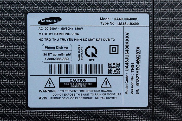 Smart Tivi 48 inch Samsung UA48JU6400 Màu Xám