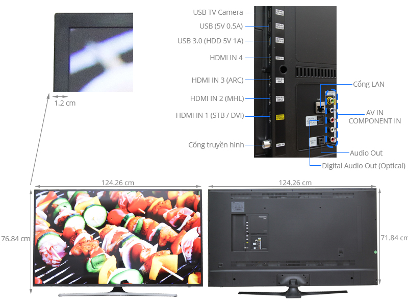 Smart Tivi LED Samsung UA55JU6400 55 inch