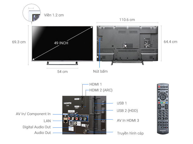 Smart Tivi Panasonic 49 inch TH-49CS630V