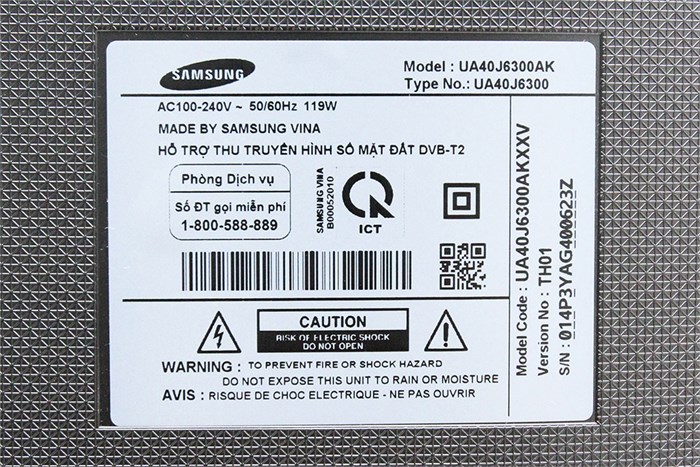Smart Tivi Cong Samsung 40 inch UA40J6300 Màu Xám