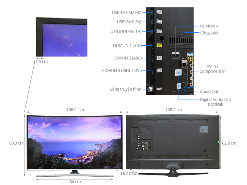 Smart Tivi Cong Samsung 48 inch UA48J6300