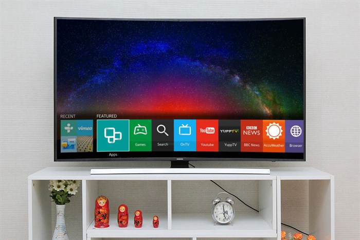 Smart Tivi Cong Samsung 55 inch UA55JU6600 Màu Xám