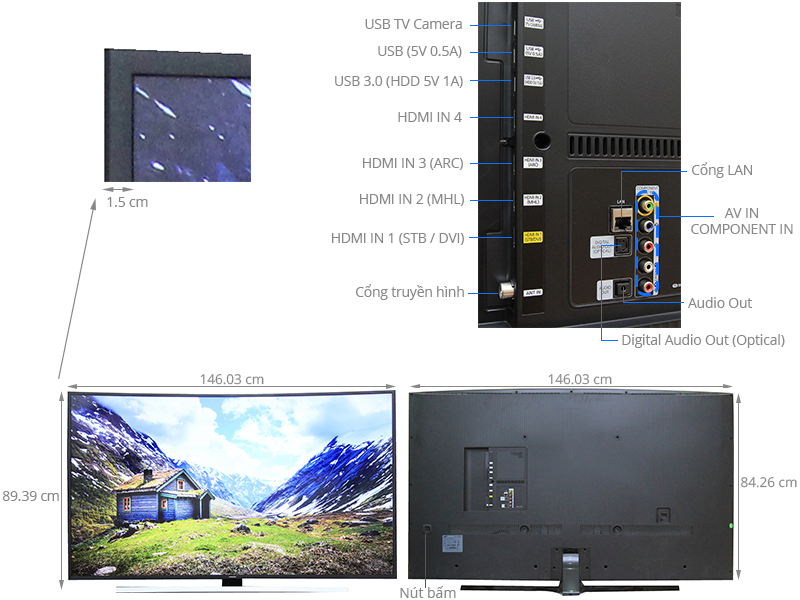 Smart Tivi Cong Samsung 65 inch UA65JU6600