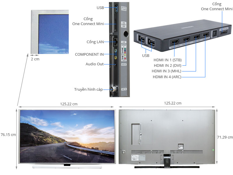 Smart Tivi Samsung UA55JS8000 55 inch