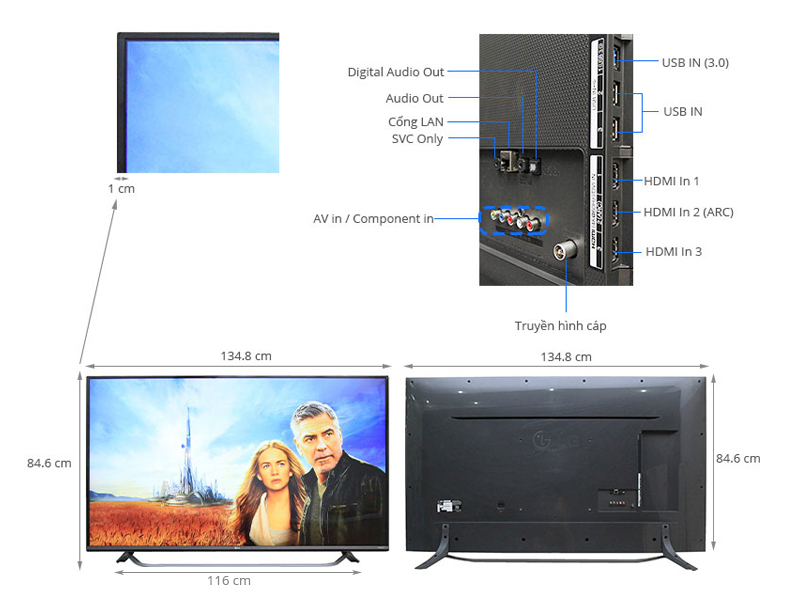 Smart Tivi LG 60 inch 60UF770T