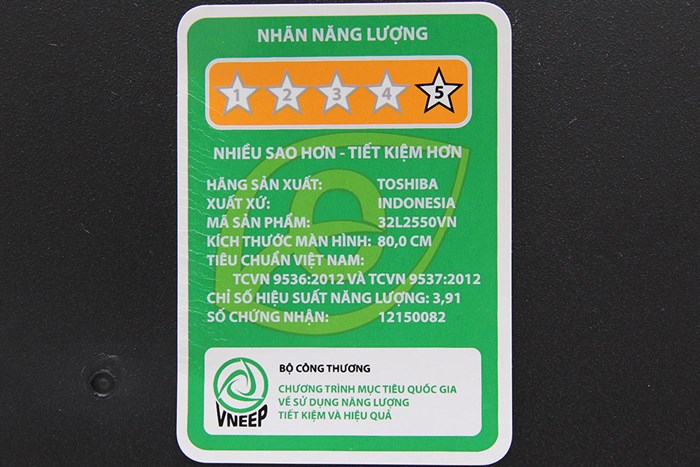 Tivi Toshiba 32 inch 32L2550 Màu Đen