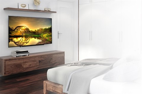 Tivi 50 inch, viền màn hành 1 cm