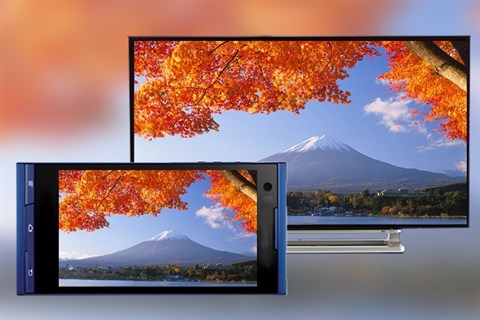 Toshiba 40L5550 có thể trình chiếu từ điện thoại, máy tính bảng