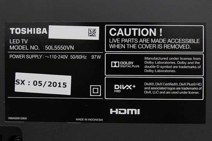 Smart Tivi Toshiba 50 inch 50L5550 Màu Xám